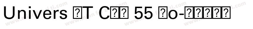 Univers LT CYR 55 Ro字体转换